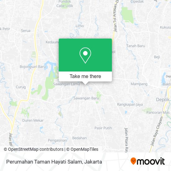 Perumahan Taman Hayati Salam map
