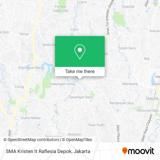 SMA Kristen It Raflesia Depok map