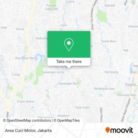 Area Cuci Motor map