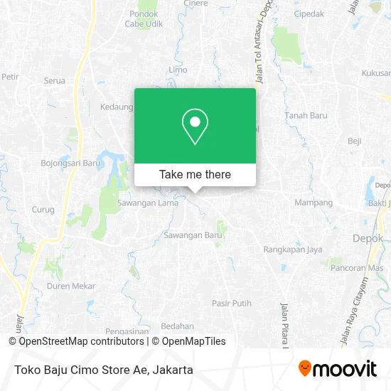 Toko Baju Cimo Store Ae map