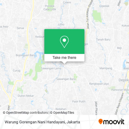 Warung Gorengan Nani Handayani map