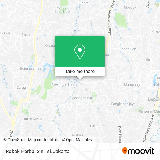 Rokok Herbal Sin Tsi map