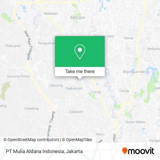 PT Mulia Aldana Indonesia map