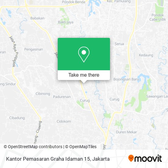 Kantor Pemasaran Graha Idaman 15 map