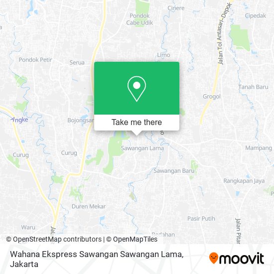 Wahana Ekspress Sawangan Sawangan Lama map