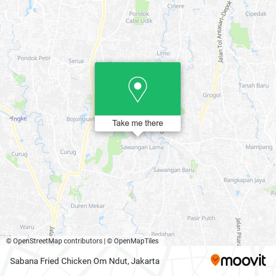 Sabana Fried Chicken Om Ndut map