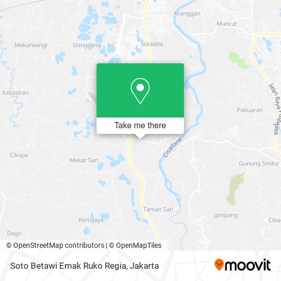 Soto Betawi Emak Ruko Regia map