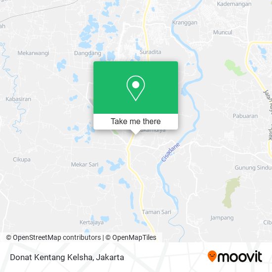 Donat Kentang Kelsha map