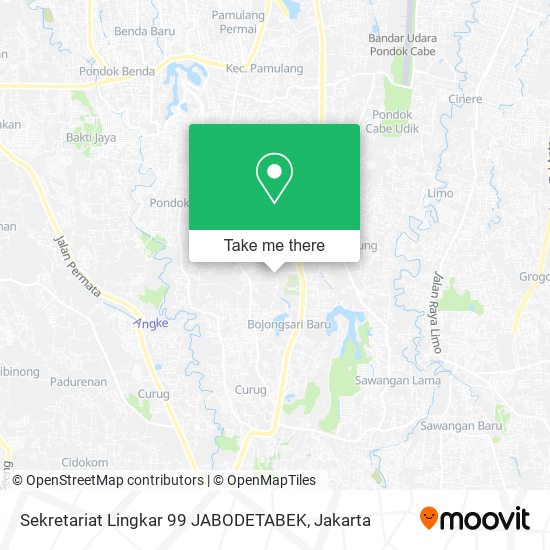 Sekretariat Lingkar 99 JABODETABEK map