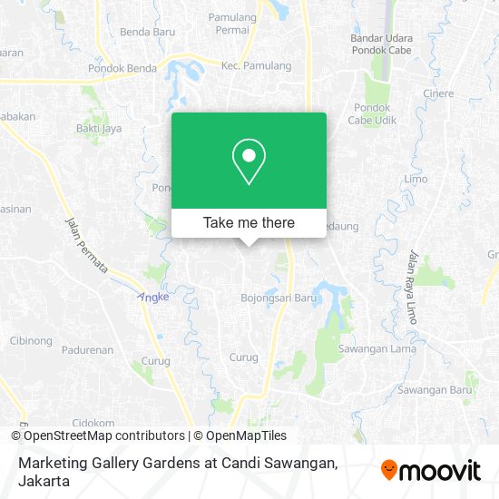 Marketing Gallery Gardens at Candi Sawangan map