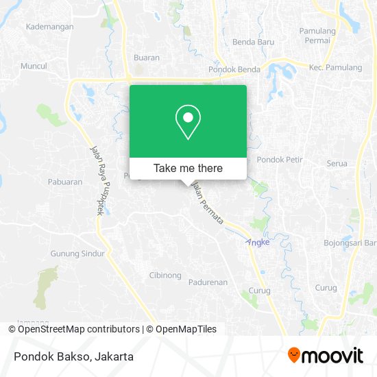 Pondok Bakso map