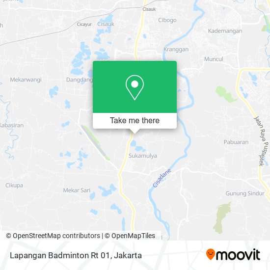 Lapangan Badminton Rt 01 map