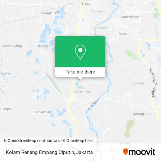 Kolam Renang Empang Ciputih map