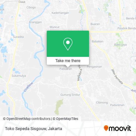 Toko Sepeda Sisgouw map