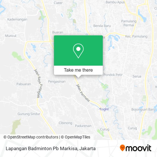 Lapangan Badminton Pb Markisa map