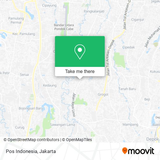 Pos Indonesia map