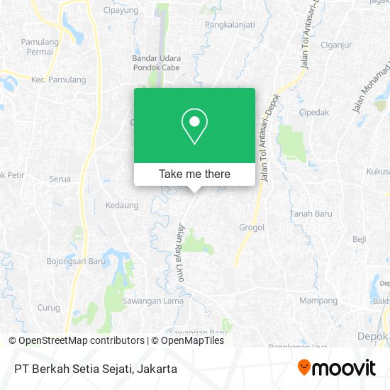 PT Berkah Setia Sejati map