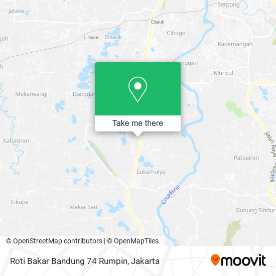 Roti Bakar Bandung 74 Rumpin map