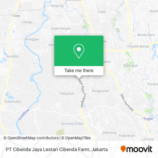 PT Cibenda Jaya Lestari Cibenda Farm map
