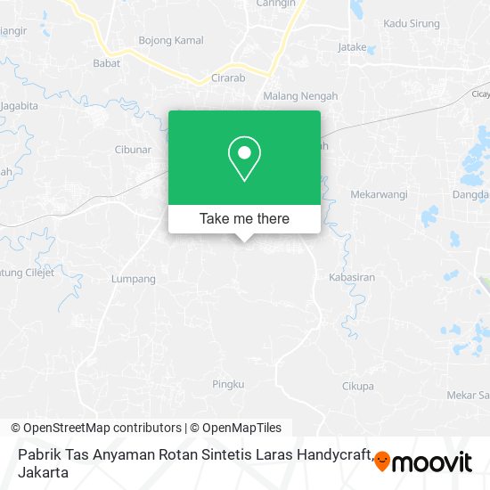 Pabrik Tas Anyaman Rotan Sintetis Laras Handycraft map