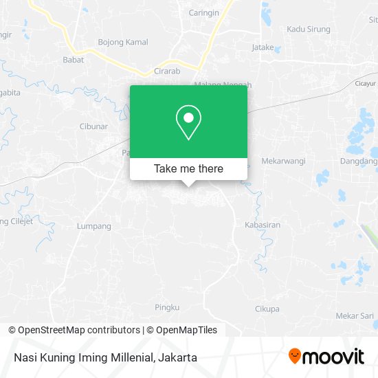 Nasi Kuning Iming Millenial map