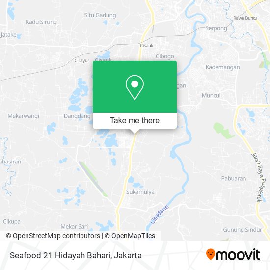 Seafood 21 Hidayah Bahari map