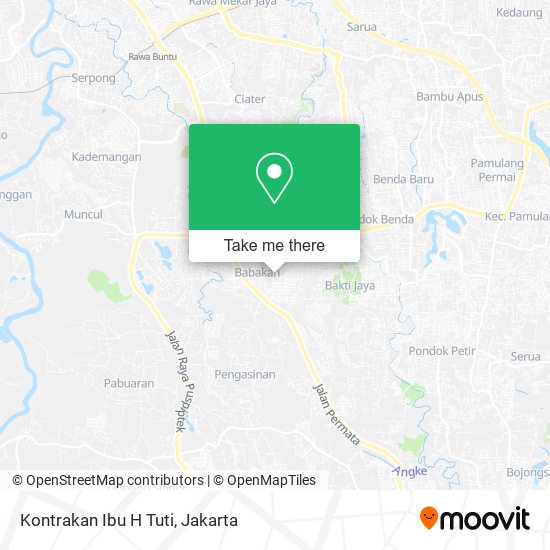 Kontrakan Ibu H Tuti map