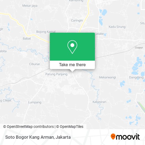 Soto Bogor Kang Arman map