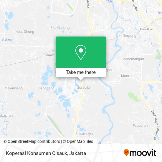 Koperasi Konsumen Cisauk map