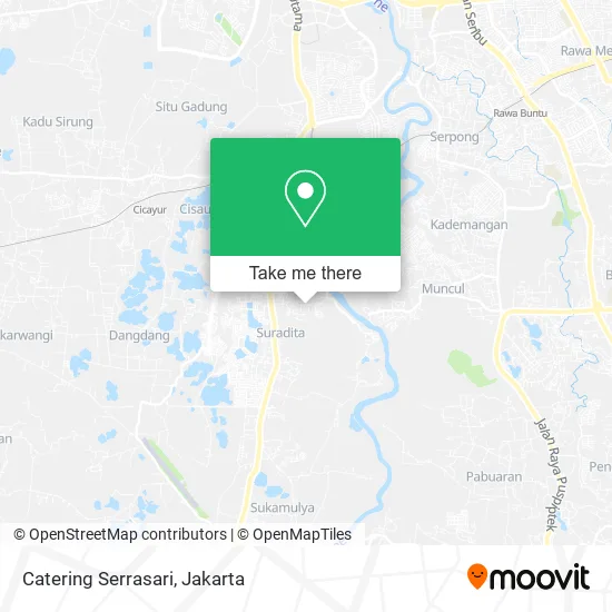 Catering Serrasari map