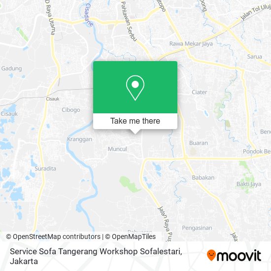 Service Sofa Tangerang Workshop Sofalestari map