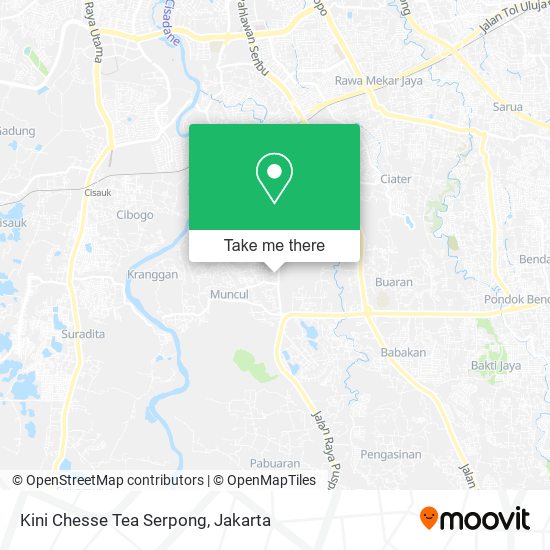 Kini Chesse Tea Serpong map