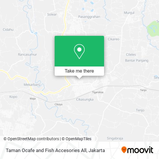 Taman Ocafe and Fish Accesories All map