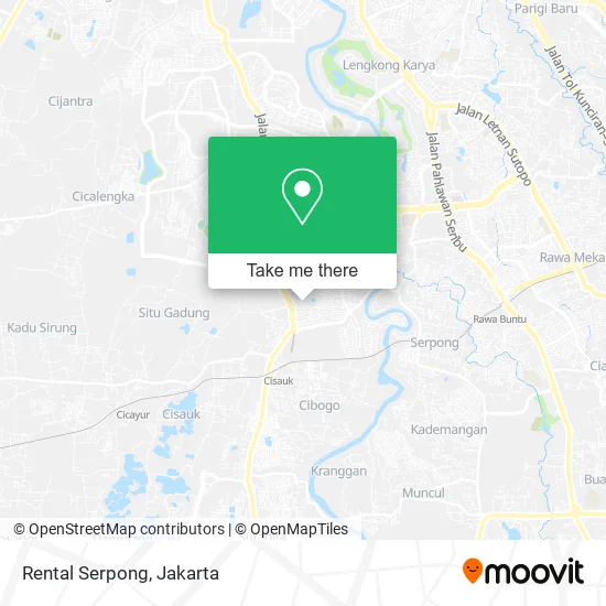 Rental Serpong map
