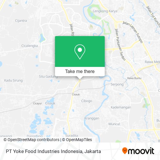 PT Yoke Food Industries Indonesia map