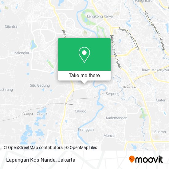 Lapangan Kos Nanda map