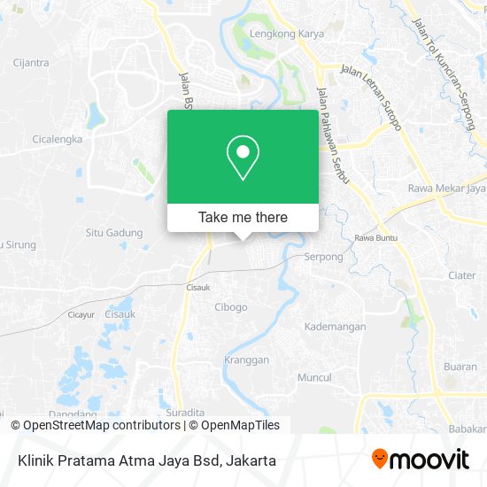 Klinik Pratama Atma Jaya Bsd map