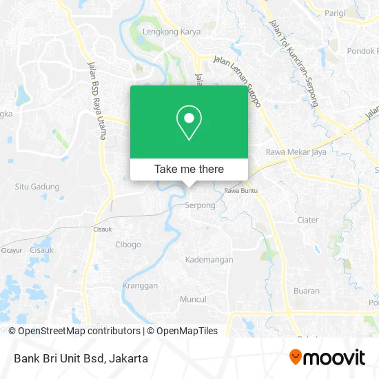 Bank Bri Unit Bsd map