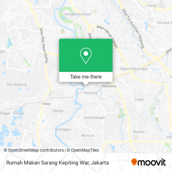 Rumah Makan Sarang Kepiting War map