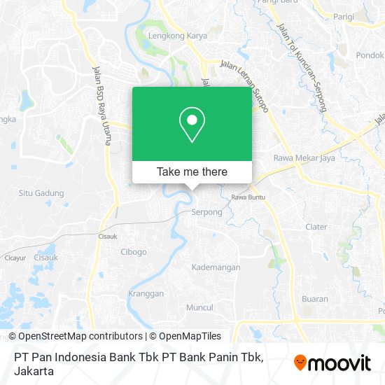 PT Pan Indonesia Bank Tbk PT Bank Panin Tbk map