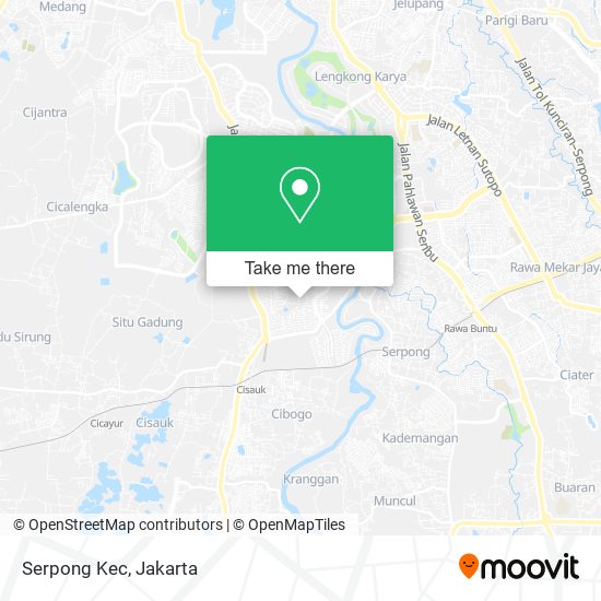 Serpong Kec map