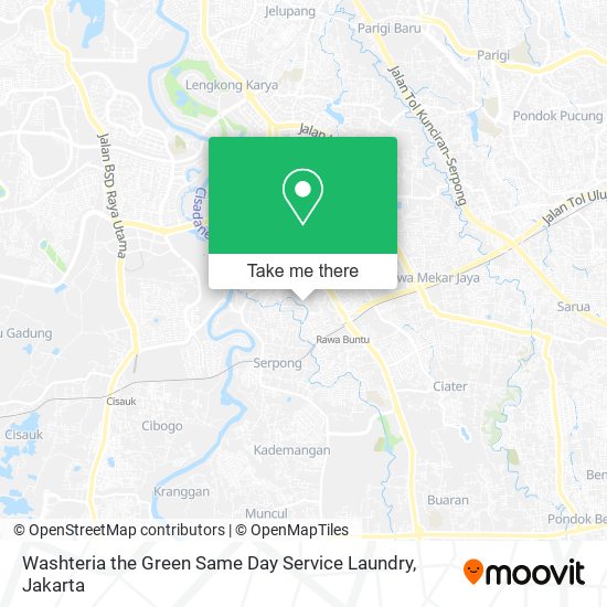 Washteria the Green Same Day Service Laundry map