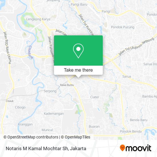 Notaris M Kamal Mochtar Sh map