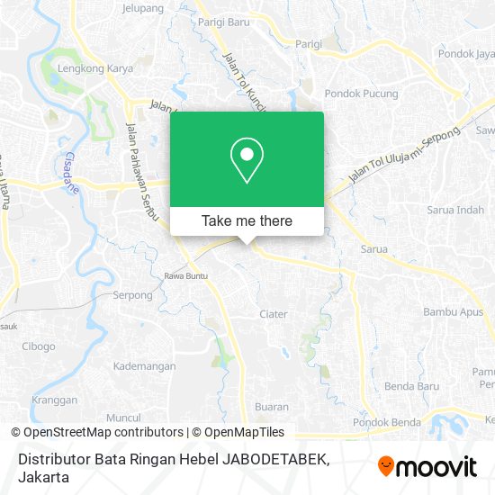 Distributor Bata Ringan Hebel JABODETABEK map