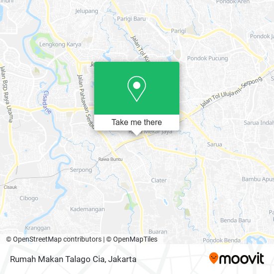 Rumah Makan Talago Cia map