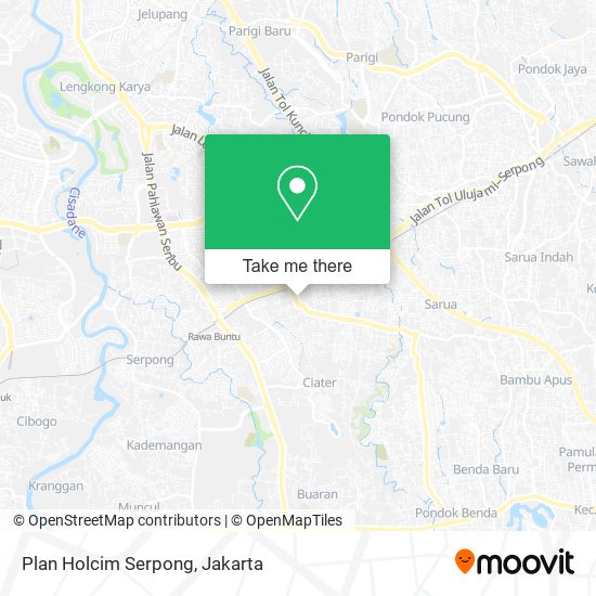 Plan Holcim Serpong map