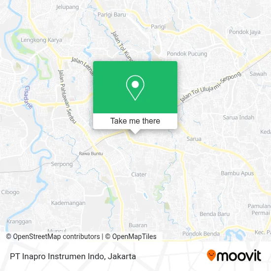 PT Inapro Instrumen Indo map