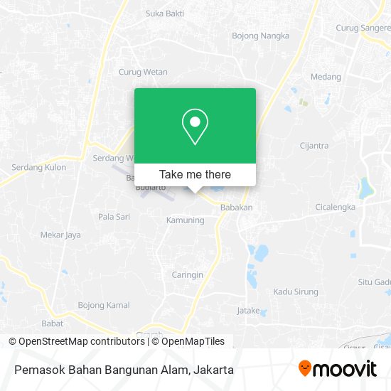 Pemasok Bahan Bangunan Alam map