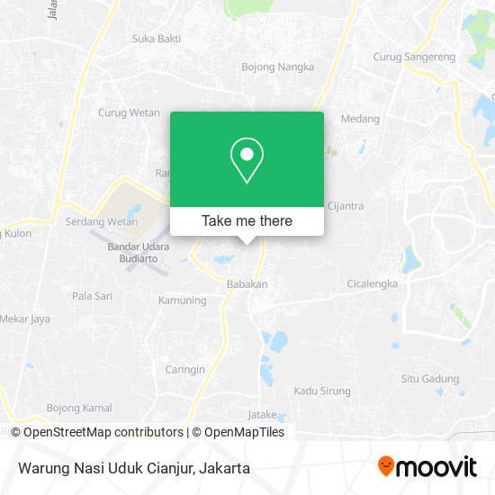 Warung Nasi Uduk Cianjur map