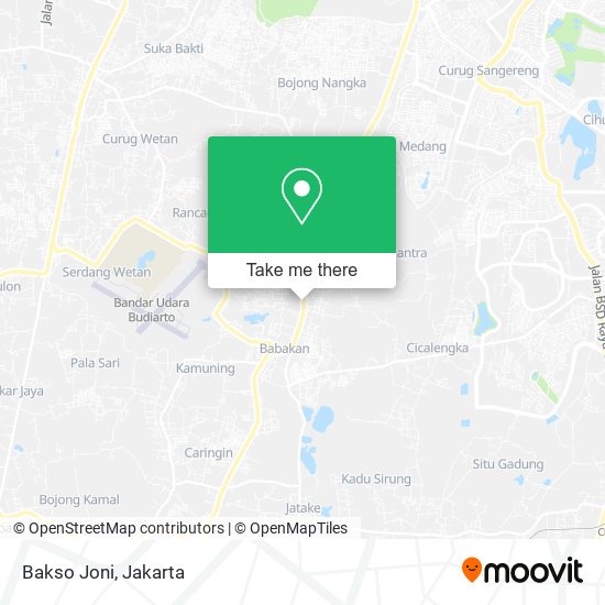 Bakso Joni map